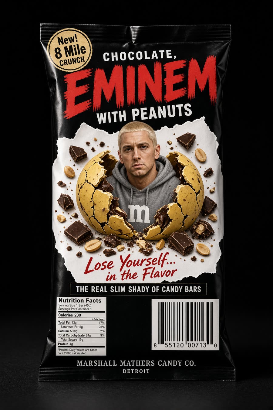 Chocolate Eminem with Peanuts